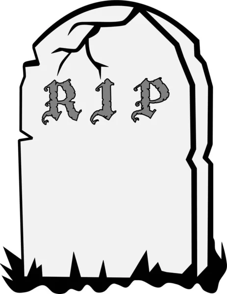 Rip Νεκροταφείο Τάφο Αποκριές Υπόλοιπο Στην Ειρήνη Εικονογράφηση — Φωτογραφία Αρχείου