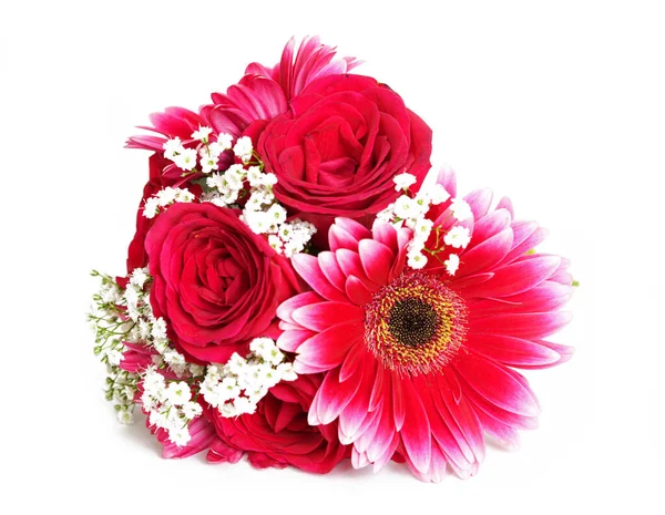 Bouguet Bonito Com Flores Vermelhas — Fotografia de Stock