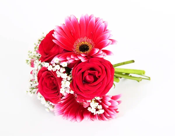 Bouguet Bonito Com Flores Vermelhas — Fotografia de Stock
