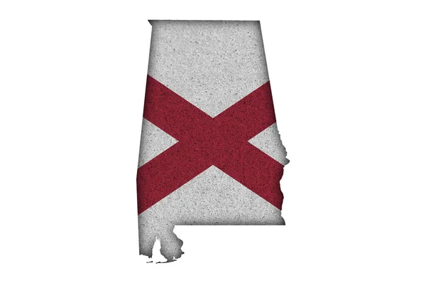 Flag State Usa White Background — Stock Photo, Image