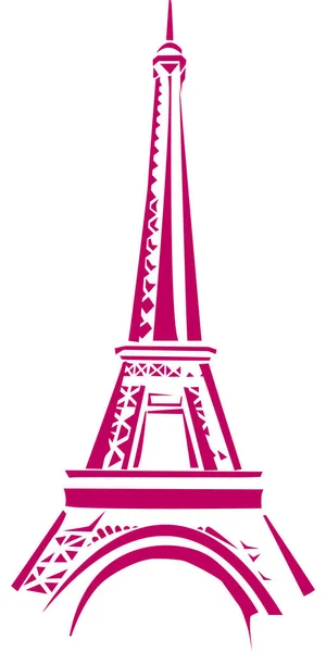 Tour Eiffel Illustration Vectorielle — Photo