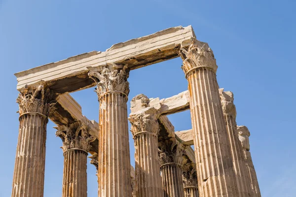 Tempel Van Olympiër Zeus Athene Griekenland Het Een Beroemde Toeristische — Stockfoto