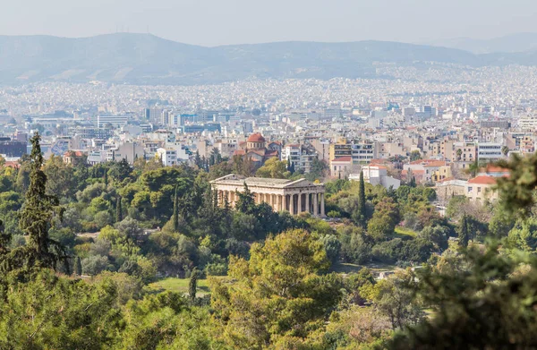 Athens Görögök Kilátás Akropoliszból Óváros Jeruzsálem Izrael — Stock Fotó