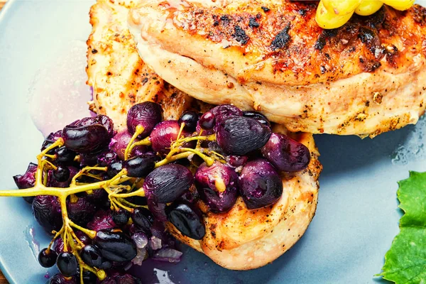 Baked Chicken Potatoes Cranberries — Stock Photo, Image