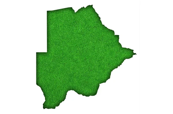 Grüne Landkarte Von Irland Mit Fahne Auf Weißem Hintergrund — Stockfoto