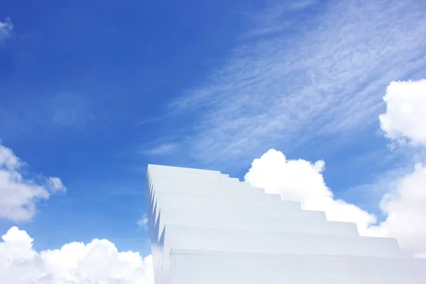 White Clouds Blue Sky Background — Stock Photo, Image