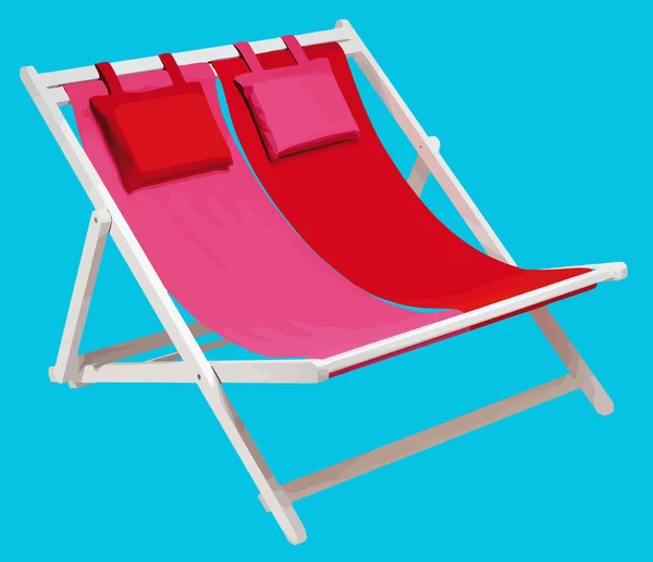 Beach Chair Chaise Lounge Rendering — Stock Photo, Image