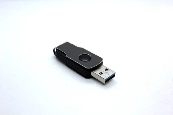 Usb Flash Disk Bílém Pozadí — Stock fotografie