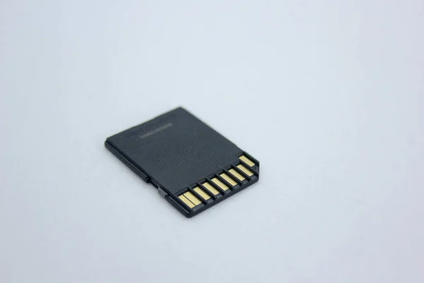 Usb Paměťová Karta Počítačem Flash Disk Bílém Pozadí — Stock fotografie