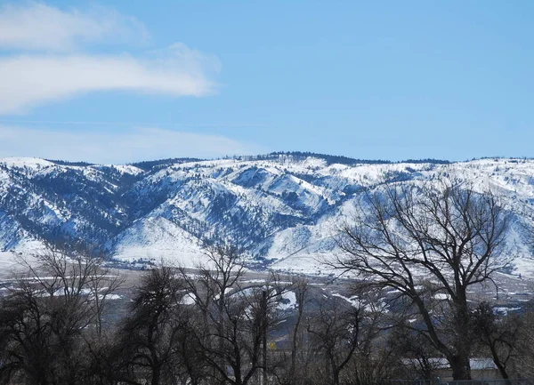 Mountain Range Winter Snow Nature Outdoors — Stock Photo, Image