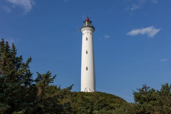 Vuurtoren Het Eiland Van Middellandse Zee Het Noorden Van Israël — Stockfoto