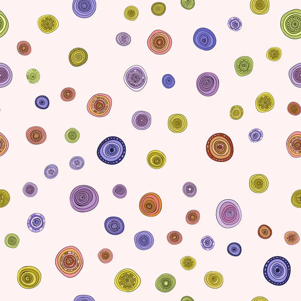 Helles Mehrfarbiges Vektor Nahtloses Muster Mit Blumen Moderne Abstrakte Illustration — Stockfoto