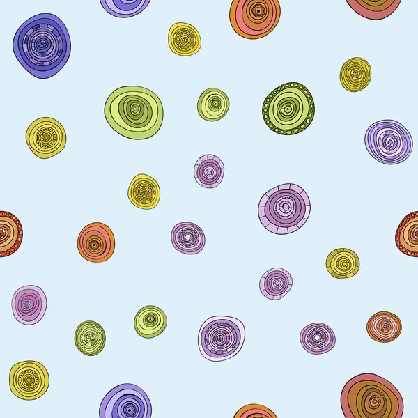 Nahtloses Muster Mit Handgezeichneten Blumen Vektorillustration — Stockfoto