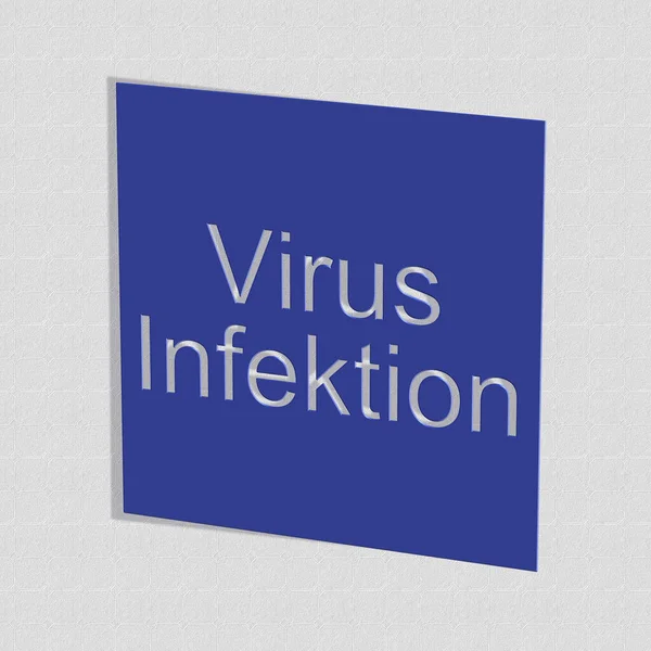 Viral Infection Word Text Illustration Rendering — Stock Photo, Image