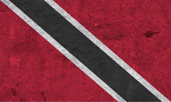 Bandera Trinidad Tobago Sobre Hormigón Envejecido — Foto de Stock