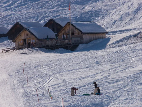 Winterlandschap Met Sneeuw Bergen — Stockfoto