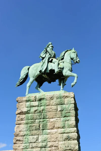 Estatua Hombre Ciudad Capital Del Estado Del Punto Referencia Más — Foto de Stock