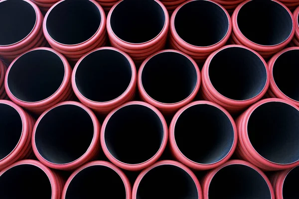 Stack Metal Pipes White Background — Stock Photo, Image