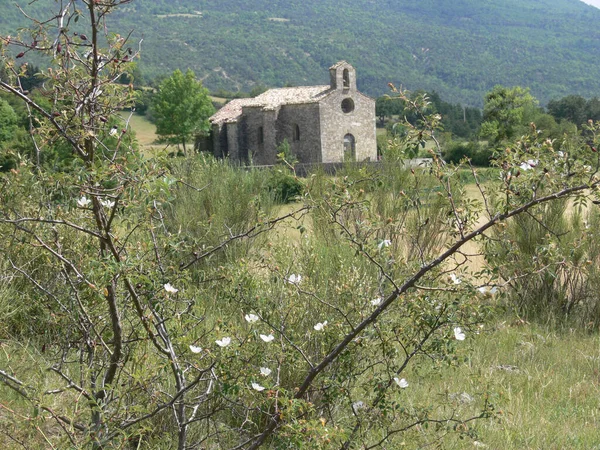 Uitzicht Oude Kerk Stad Van Middellandse Zee — Stockfoto