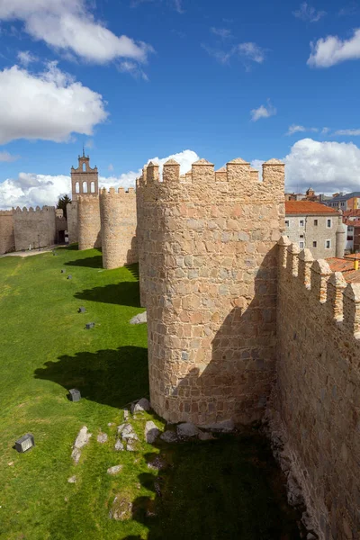 Carcassonne Középkori Kastélya Avila Városában — Stock Fotó