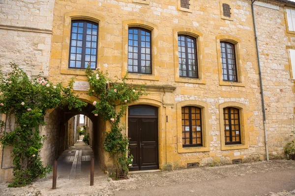 Monpazier France August 2019 Monpazier Bastide Town Started 1285 Built — Stock Photo, Image
