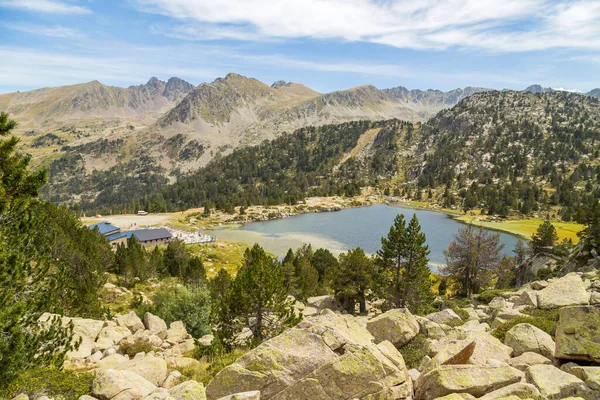 Krásný Výhled Jezero Horách — Stock fotografie