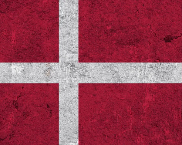 Zászló Denmark Textúrával — Stock Fotó