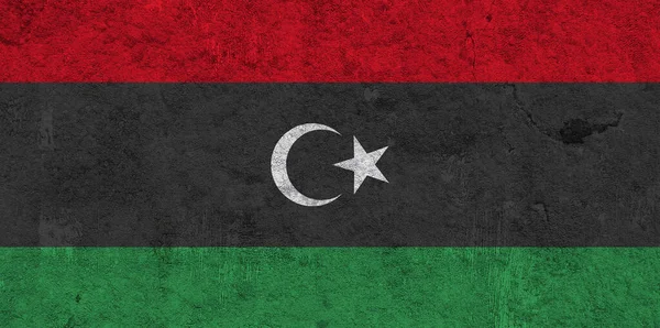 Flagge Von Algerien Mit Alter Textur — Stockfoto