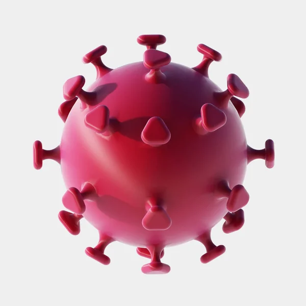 細胞感染生物 ウイルスH1N1 スワイン 3Dレンダリング — ストック写真