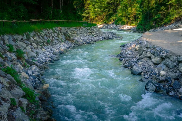 德国巴伐利亚Garmisch附近的Partnach峡谷登山槽 — 图库照片