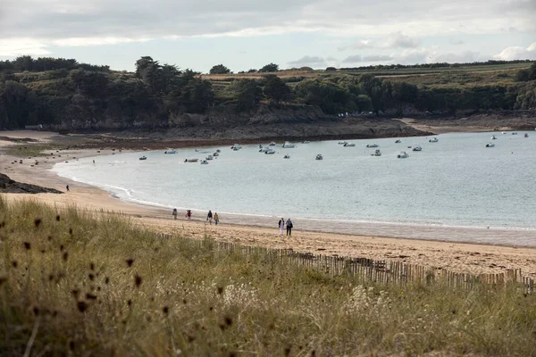 Cancale France September 2018 Beautiful Sandy Beach Emerald Coast Saint — Stock Photo, Image