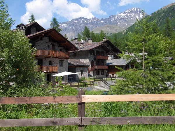 Uitzicht Bergen Zwitserse Alpen — Stockfoto