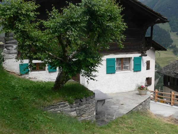 Oud Houten Huis Het Dorp — Stockfoto