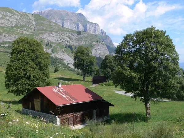 Vista Panorâmica Bela Paisagem Alpes — Fotografia de Stock