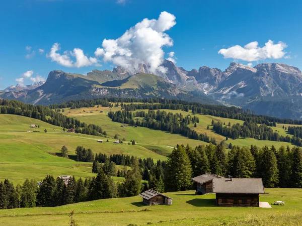 Kilátás Seiser Alm Alpe Siusi Odle Csoport Dél Tirol — Stock Fotó
