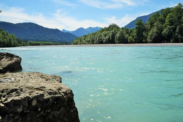 Rio Nos Alpes Qualidade Água Potável — Fotografia de Stock