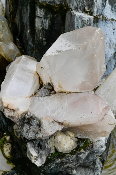 Perto Pedaço Pedra Mineral — Fotografia de Stock
