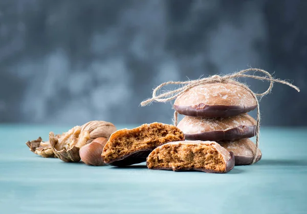 Nuremberg Pão Gengibre Doce Tradicional Alemão Para Natal Também Chamado — Fotografia de Stock