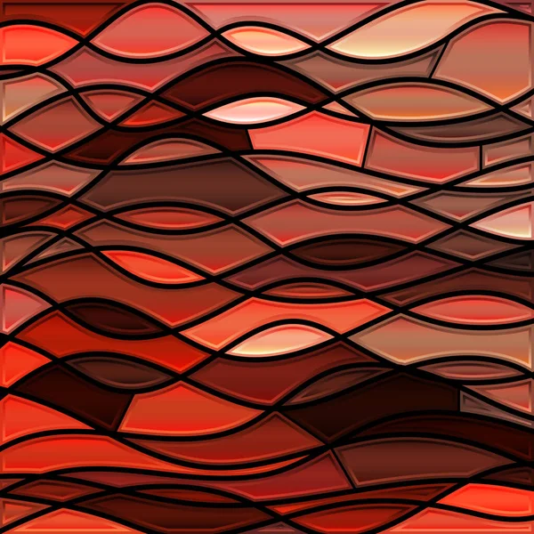 Abstrato Vetor Manchado Vidro Mosaico Fundo Vermelho Laranja — Fotografia de Stock