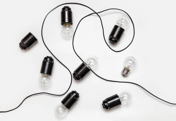 Comment Faire Une Guirlande Rétro Ampoules Incandescentes Avec Vos Propres — Photo