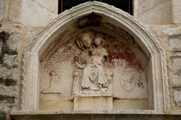 Jungfrau Maria Mit Jesuskind Kirche Sibenik Kroatien — Stockfoto