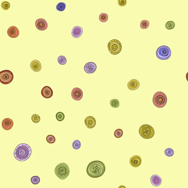 Lichtgele Vector Naadloos Patroon Met Bloemen Moderne Abstracte Illustratie Met — Stockfoto