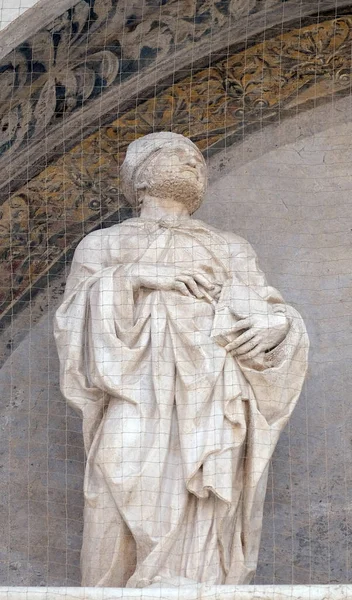 Saint Lunette San Petronio Basilica Jacopo Della Quercia Bologna Italy — Stock fotografie