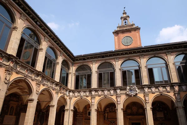 Atrium Externe Archiginnasio Bolgna Italie — Photo