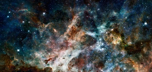 Όμορφο Νεφέλωμα Και Γαλαξίες Στο Βαθύ Διάστημα Στοιχεία Αυτής Της — Φωτογραφία Αρχείου