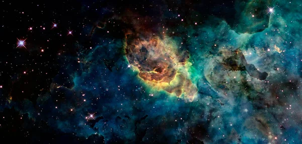 Туманність Зорі Глибокому Космосі Елементи Цього Зображення Надані Наса — стокове фото