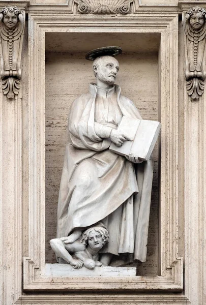 Loyola Aziz Ignatius Gesu Kilisesi Nin Cephesinde Cemiyeti Nin Roma — Stok fotoğraf