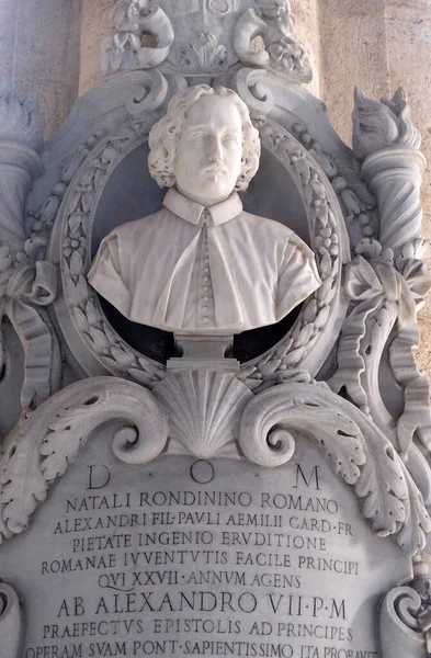 Památník Natale Rondinini Kostele Santa Maria Del Popolo Řím Itálie — Stock fotografie