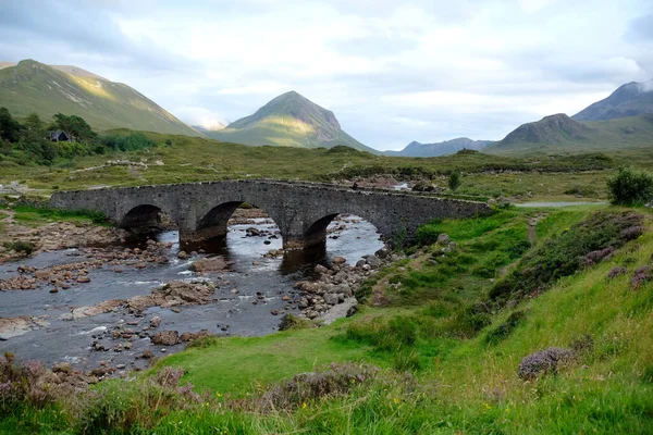 Most Sligachan Ostrově Skye — Stock fotografie