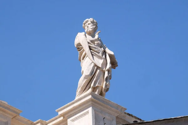 Leonard Fragment Colonnade Peters Basilica Papal Basilica Peter Vatican World — Stock Photo, Image